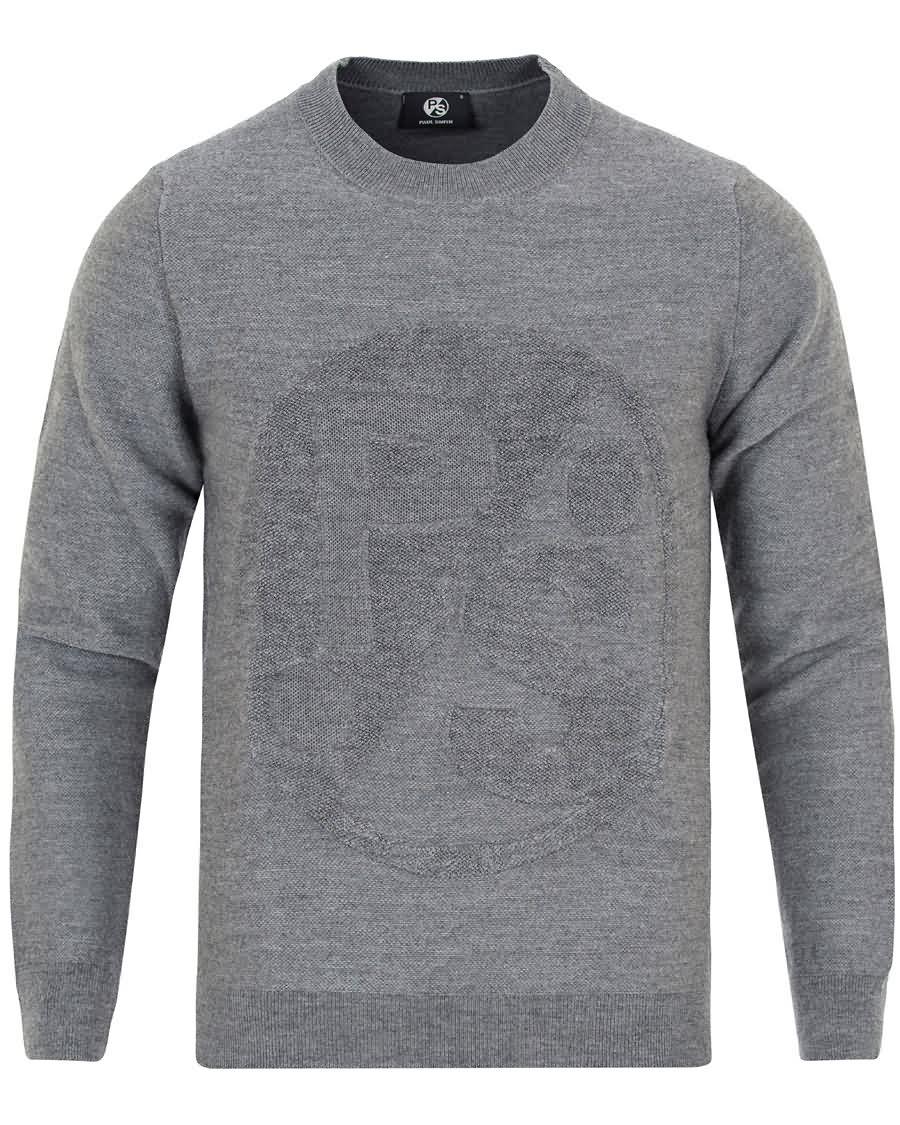 ps by paul smith ps tonal wool sweater grey Salg For Billig xjq5f